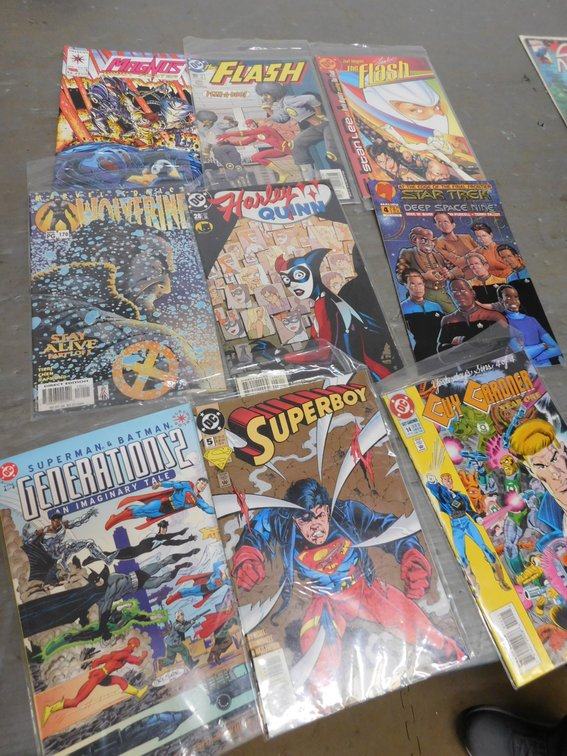 Nine Assorted Comic Books