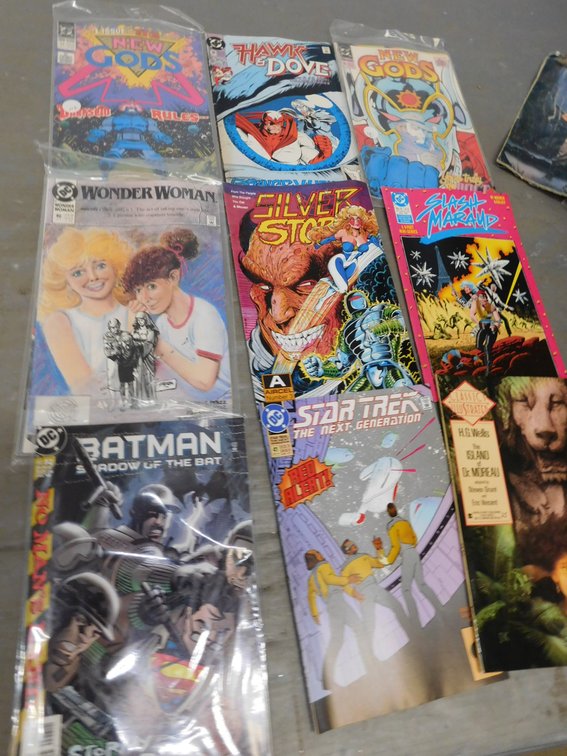 Nine Assorted Comic Books