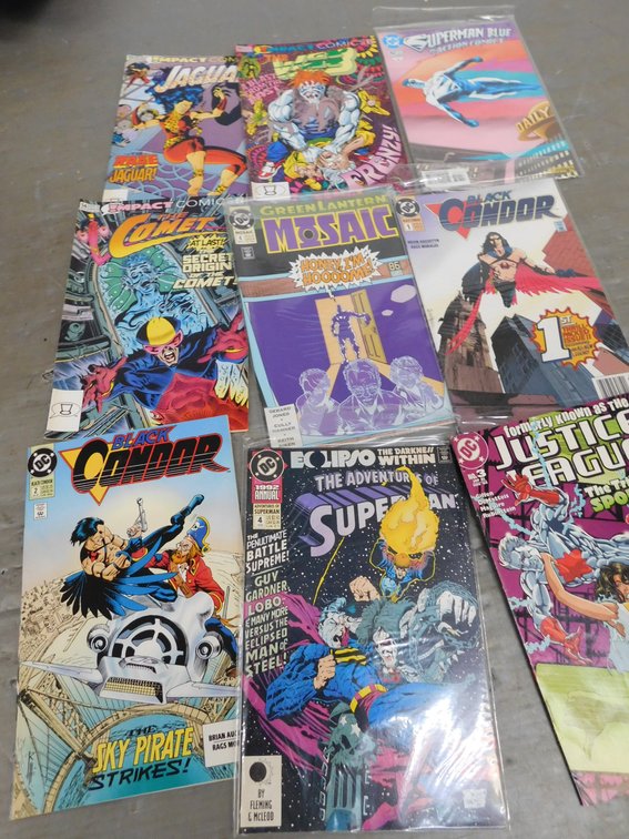 Nine Assorted Comic Books