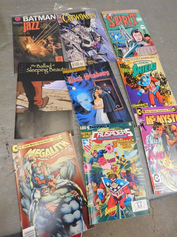 Nine Assorted Comic Books