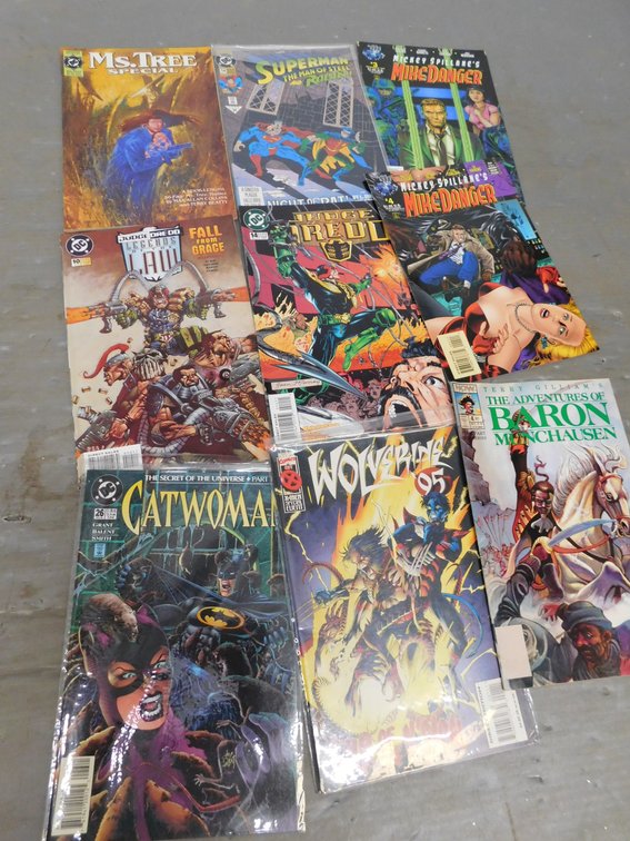 Nine Assorted Comic Books