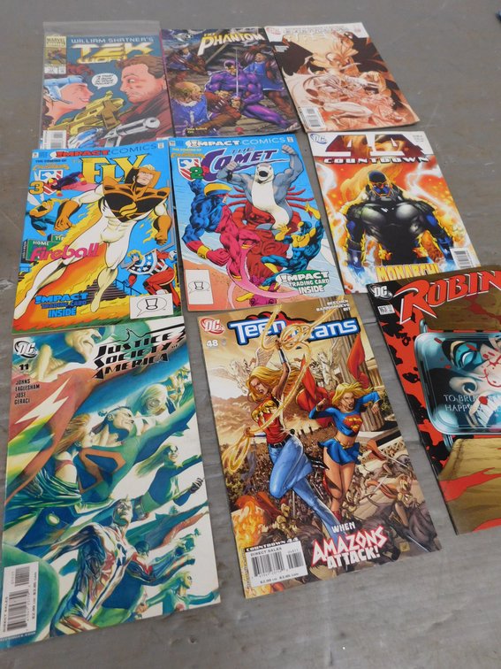 Nine Assorted Comic Books