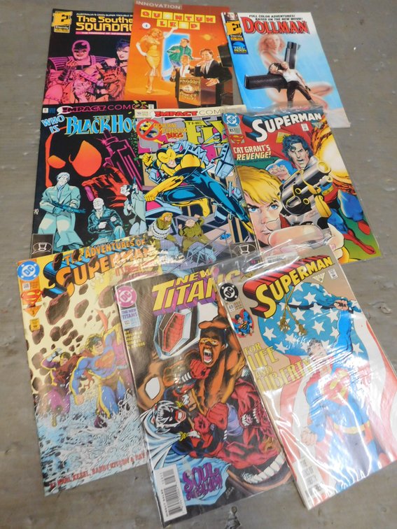 Nine Assorted Comic Books