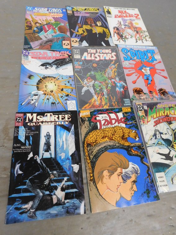 Nine Assorted Comic Books