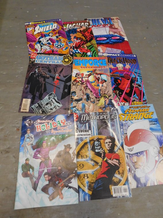 Nine Assorted Comic Books