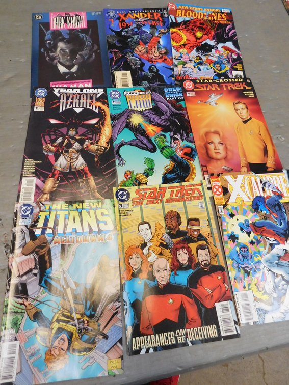 Nine Assorted Comic Books