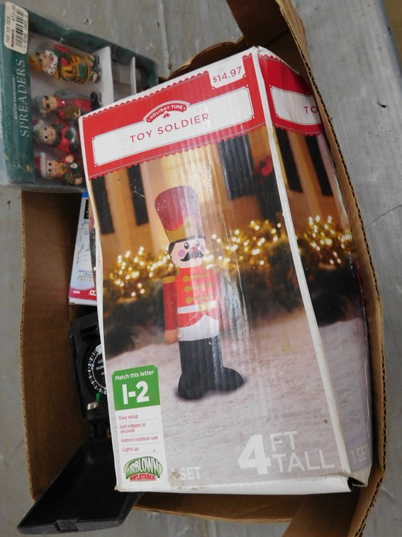 Timer, 4 Ft Inflatable Soldier etc.