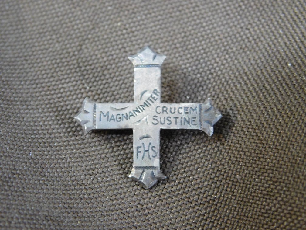 Sterling Silver Cross Pin