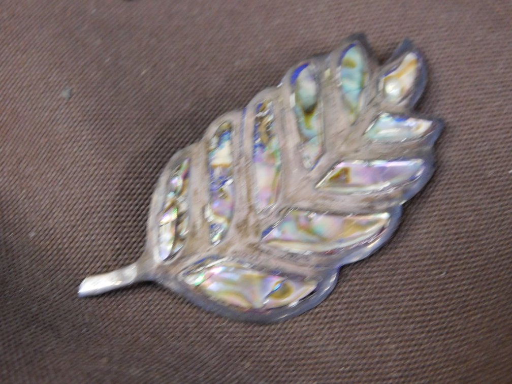 Sterling Silver Pin with Abalone