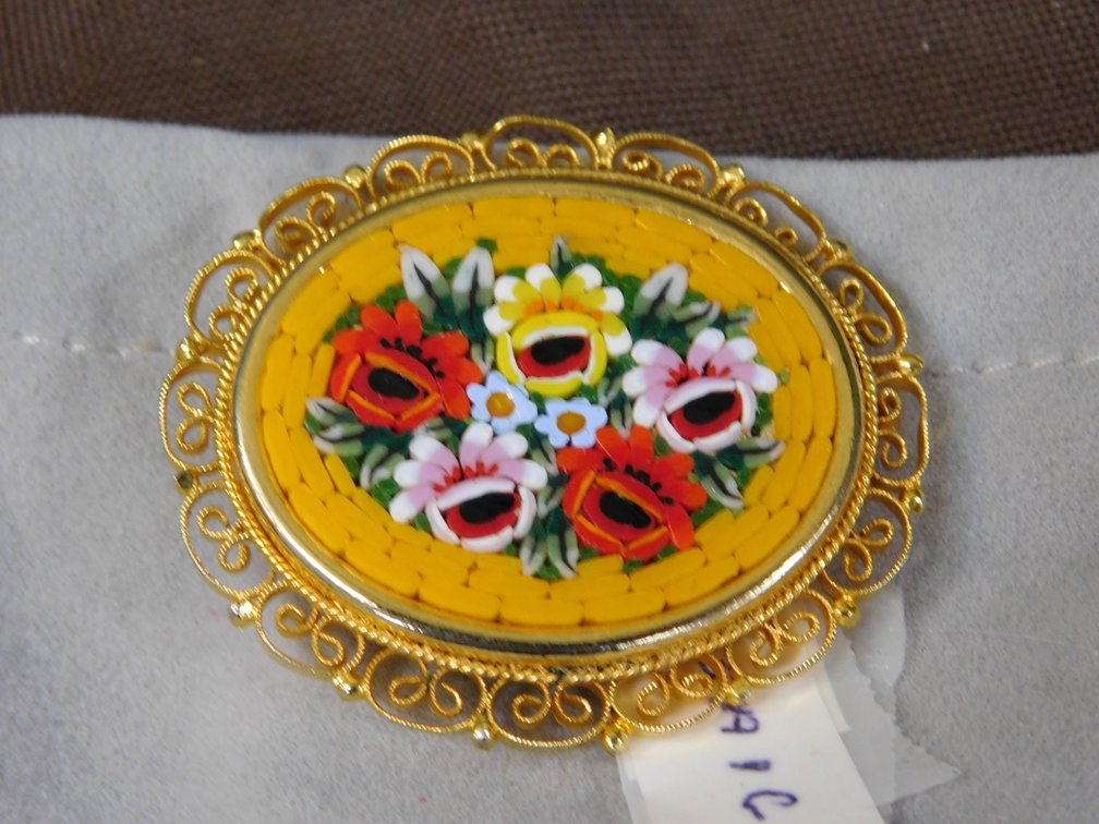 Mosaic Italy Brooch