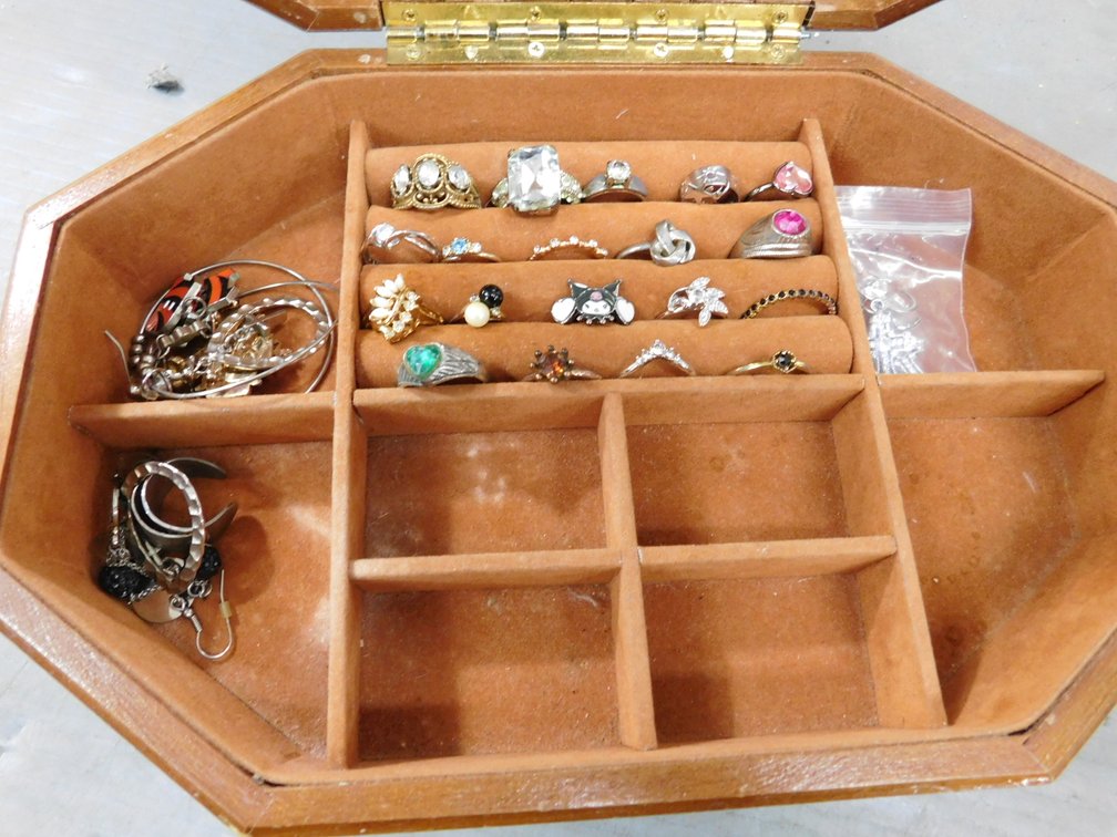 Jewelry Box with Assorted Jewelry