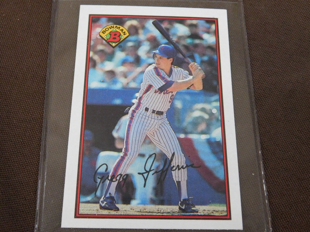1989 Bowman Gregg Jefferies Card No. 381