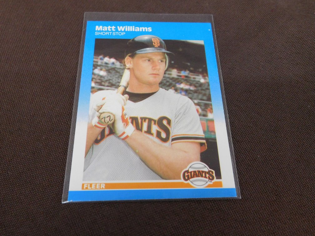 1986 Fleer Matt Williams Card No. U-129