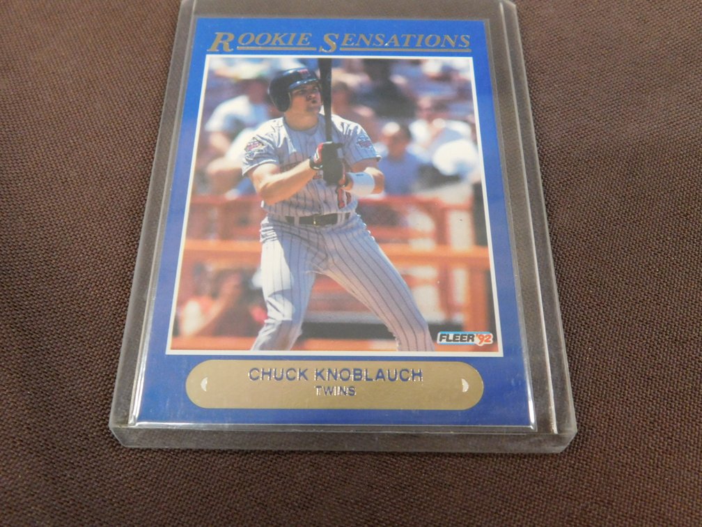 1992 Fleer Rookie Sensations Chuck Knoblauch 10 of 20