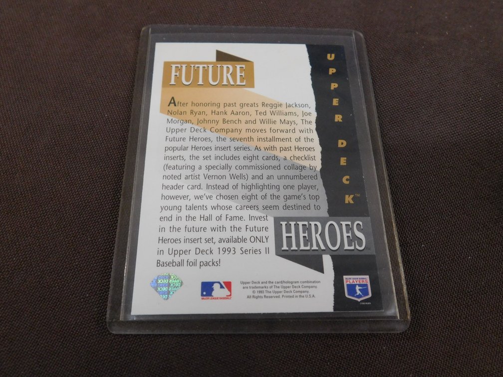 1993 Upper Deck Future Heroes Card