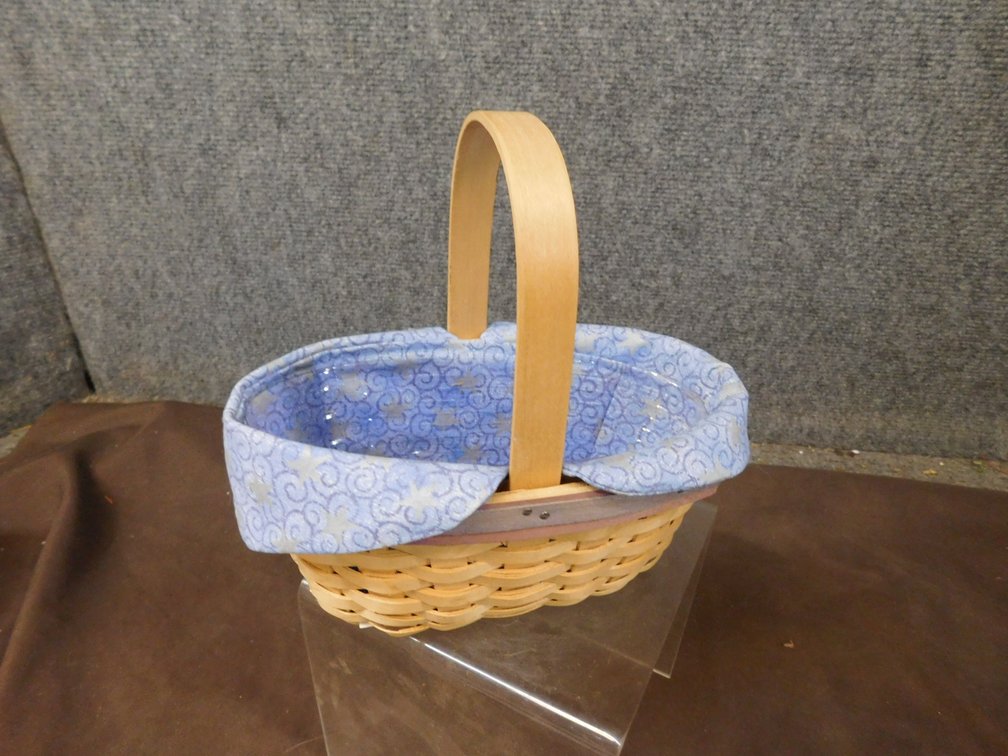 2000 Longaberger Century Hostess Appreciation Basket with Liner, Protector 7 1/2" x 4" x 3 1/2"