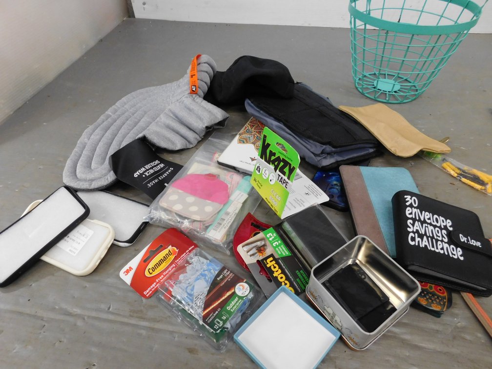 Metal Basket with Velcro, Tablet Covers, Heated Neck & Shoulder Wrap etc.