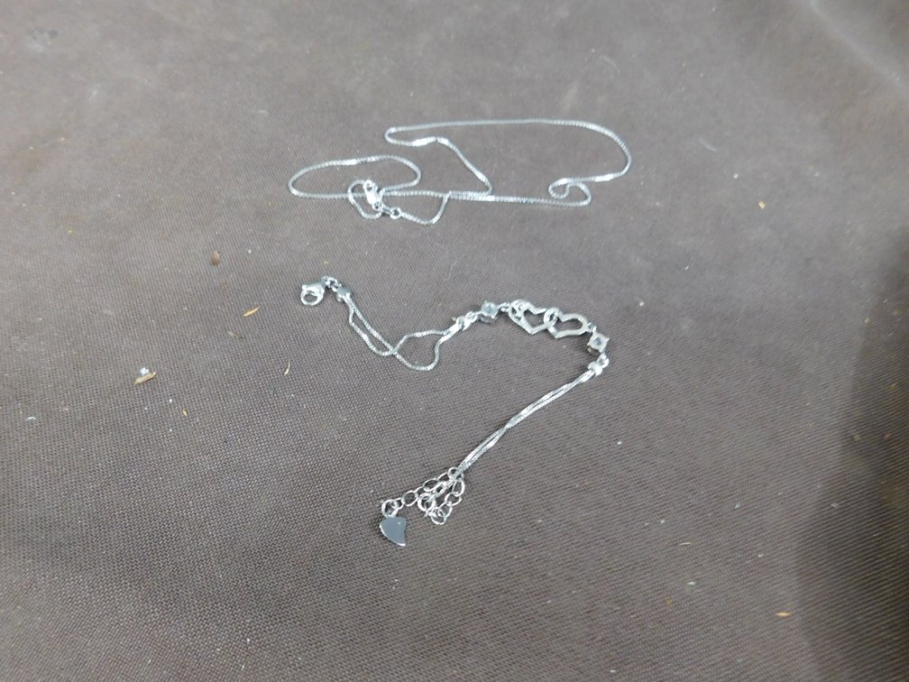 Necklace Marked .925 Sterling, Bracelet