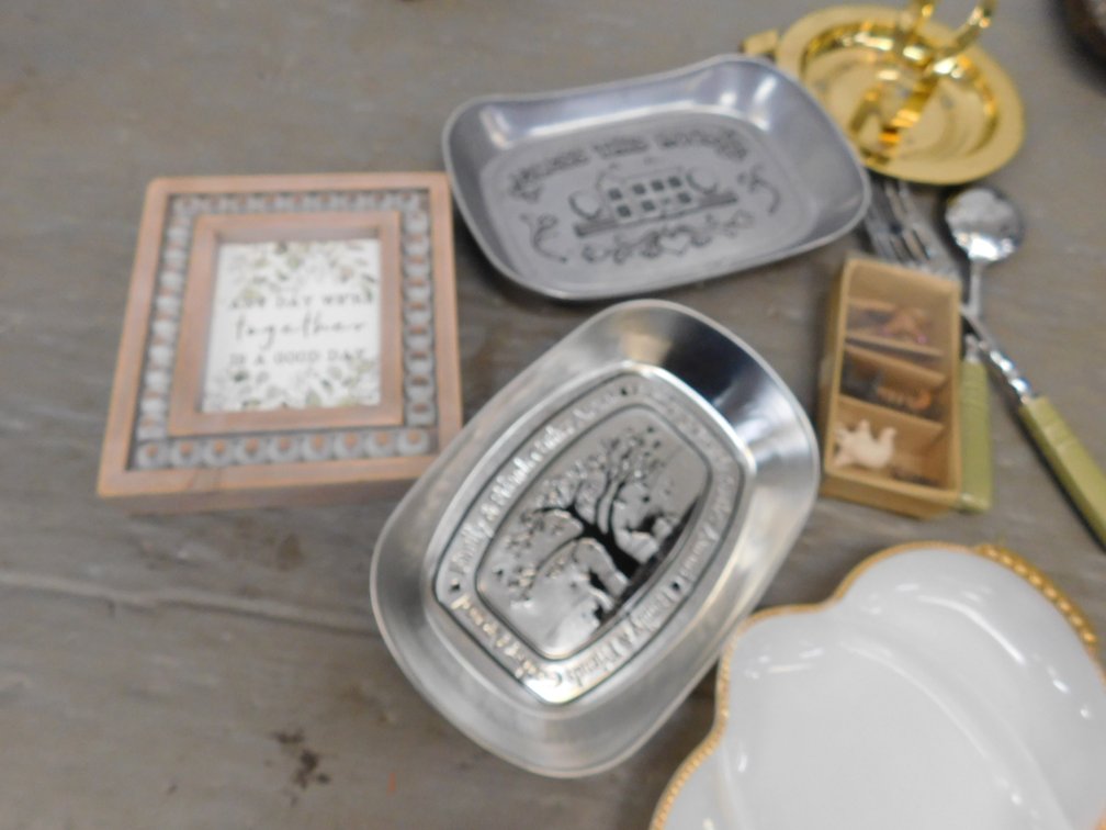 Relish Tray, Spoons etc.