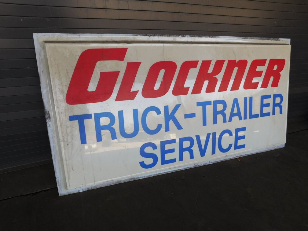 Glockner Truck and Trailer Service Plastic Sign Insert 8ft x 4ft