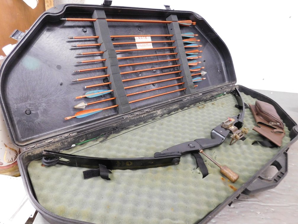 Bear Archery The Bear Compound Bow with Arrows in Hard Case