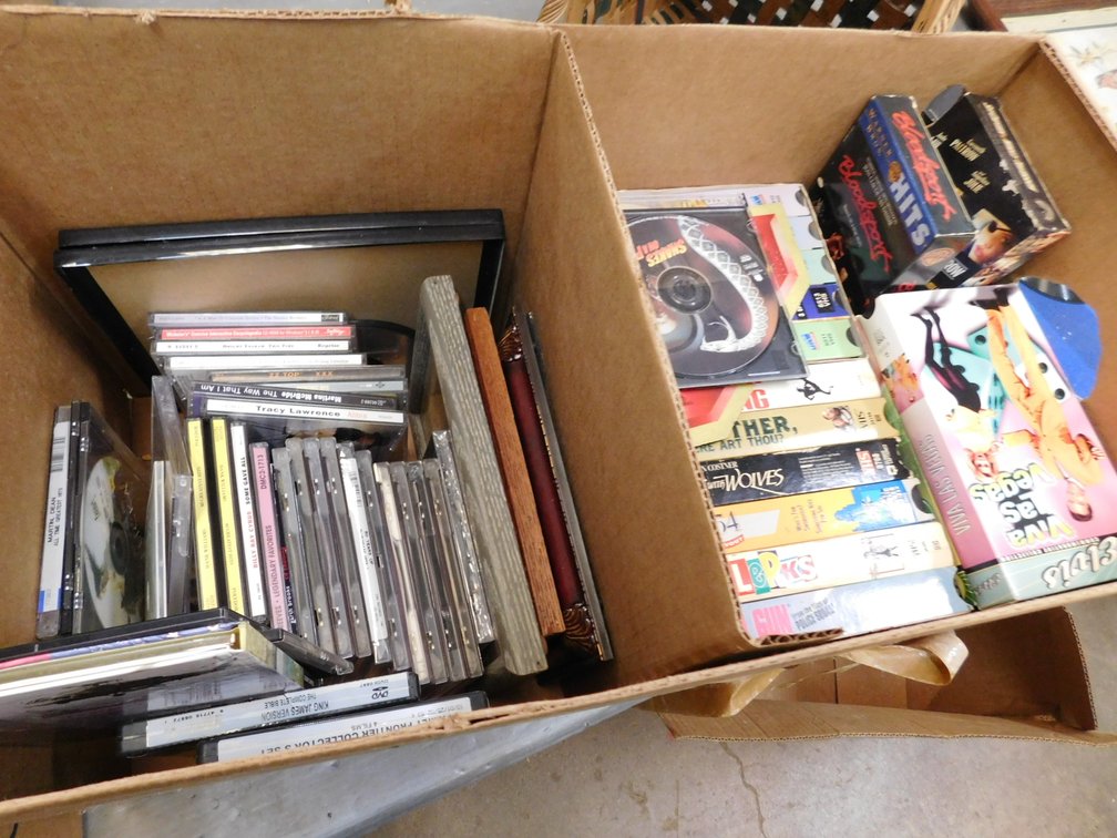 VHS Tapes, CD's etc.