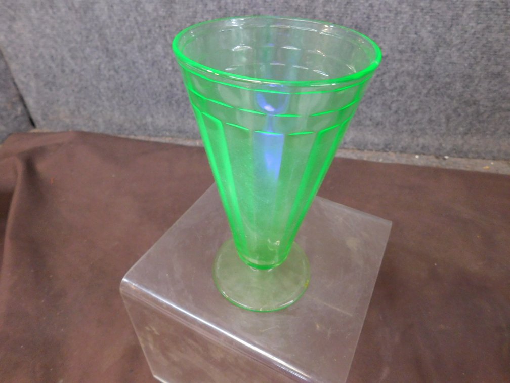 Green Depression Uranium Glass