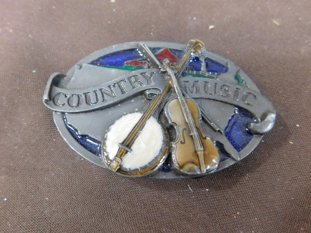 Country Music 3" Belt Buckle