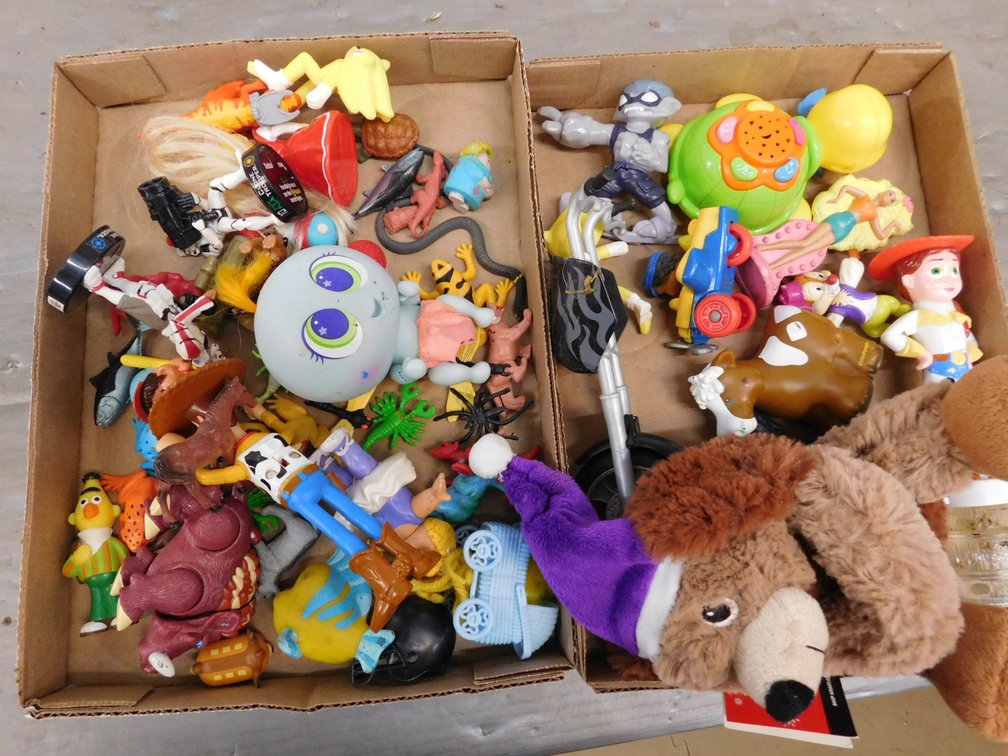 Assorted Happy Meal Toys, Plastic Animals etc.