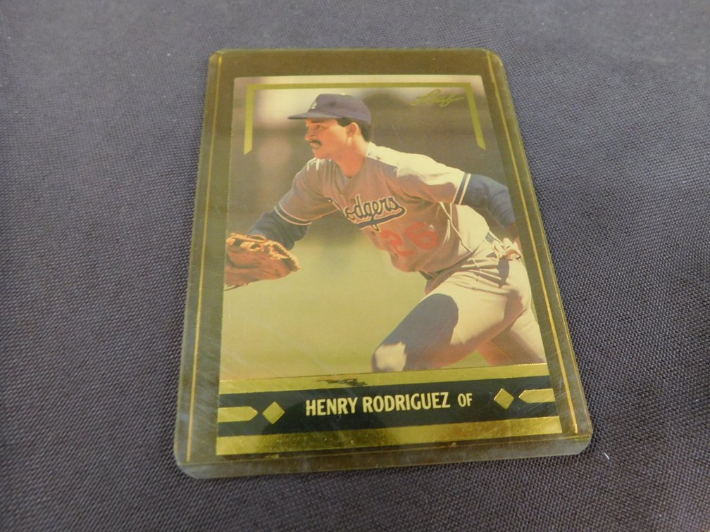 1991 Gold Leaf Rookies Henry Rodriguez Card No. BC8 Series 1