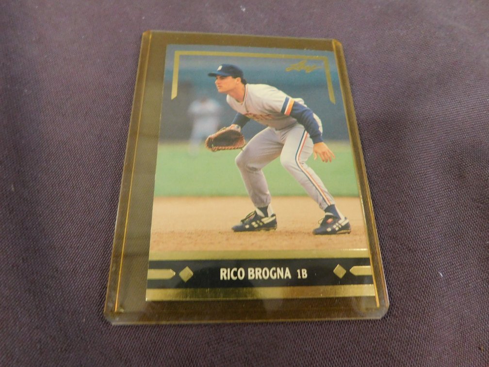 1991 Gold Leaf Rookies Rico Brogna Card No. BC11 Series 1