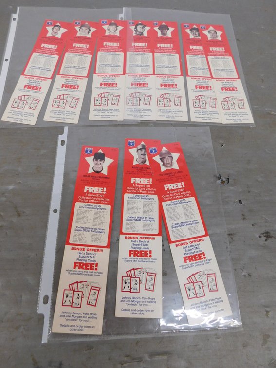 Pepsi Cola Carton Sports Cards