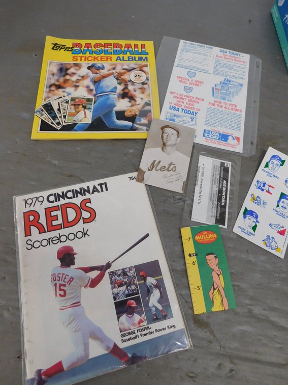 Topps Baseball Sticker Album, 1979 Cincinnati Reds Scorebook Etc.