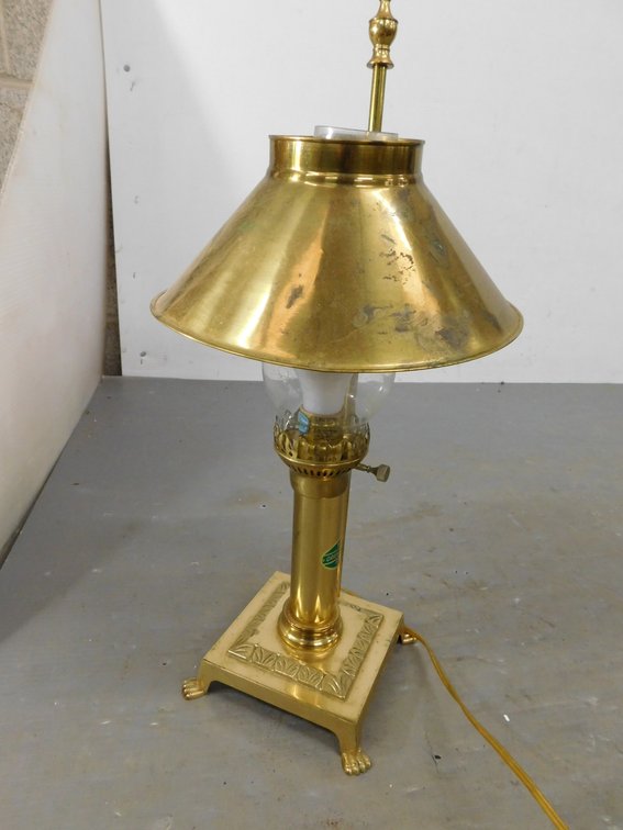 Paris Istanbul Orient Express Brass Table Lamp