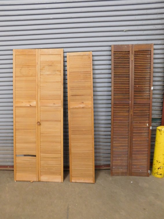 Three Bifold Closet Doors