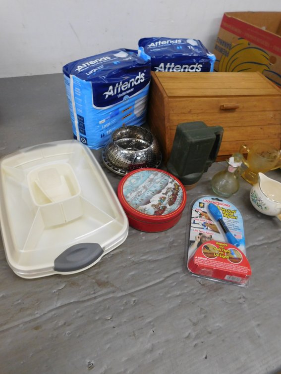 Adult Diapers, Dishes, Lazer bond, Divided Tray etc.