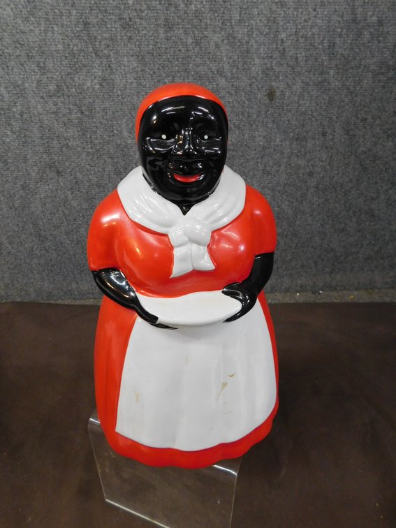 Black Americana Cookie Jar 11 1/2" T