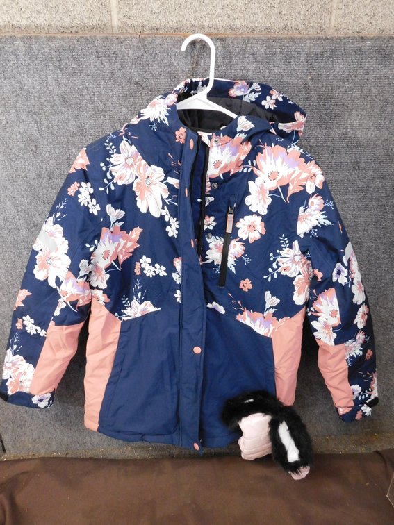 Swiss Tech Girls Jacket Size XL 14-16 with Gloves