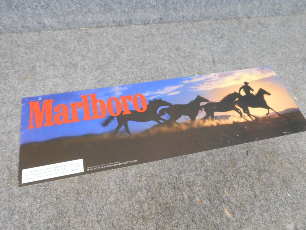 Marlboro Advertising Sign 24 1/2" X 8"