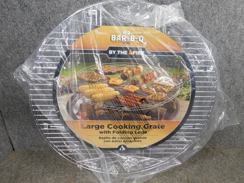 Mr. Bar-B-Q Large Cooking Grate with Folding Legs 26" Round