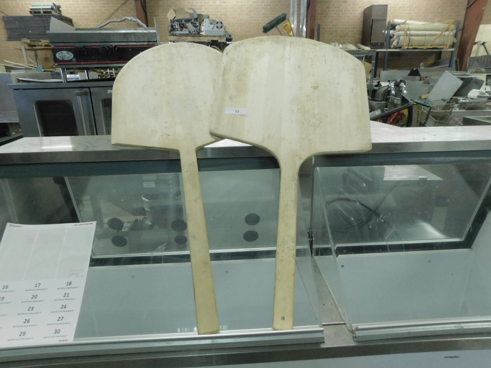 (2) Wooden Pizza Peels