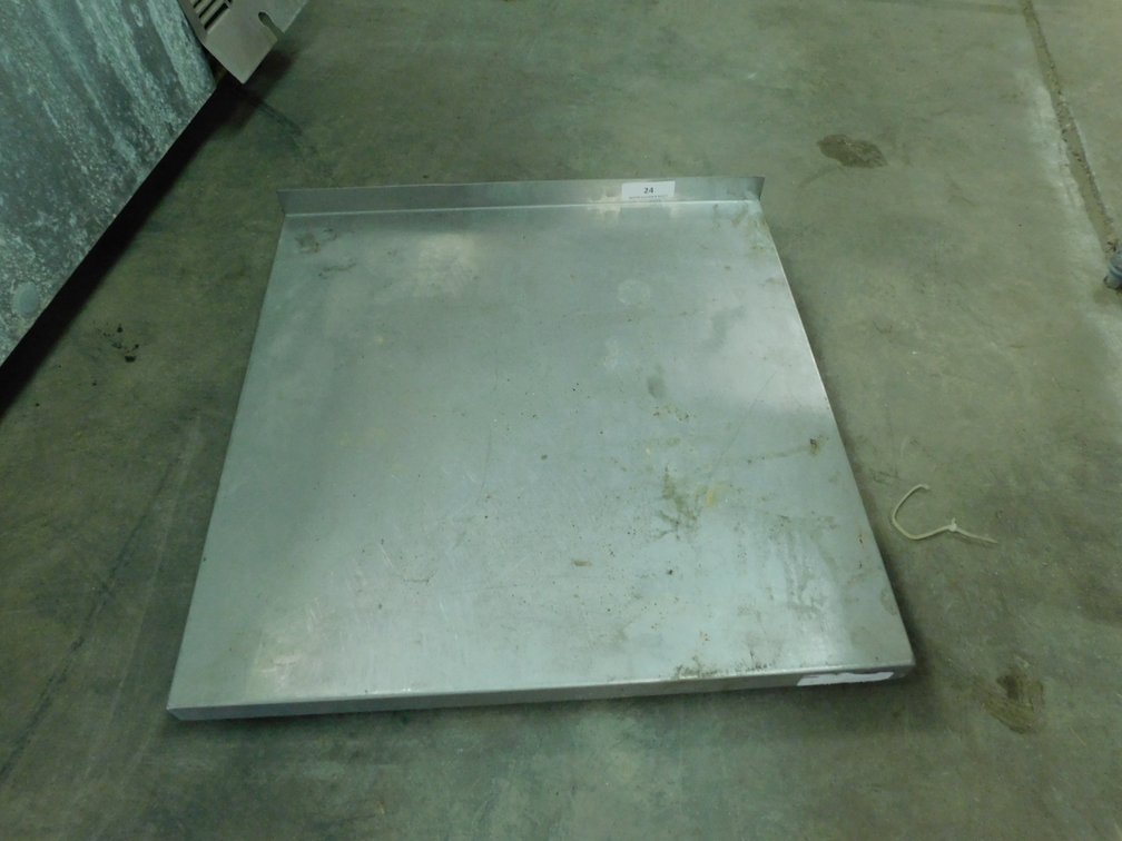 S/S Table Top (TOP ONLY)  24x24 with 2inch Rear Lip 