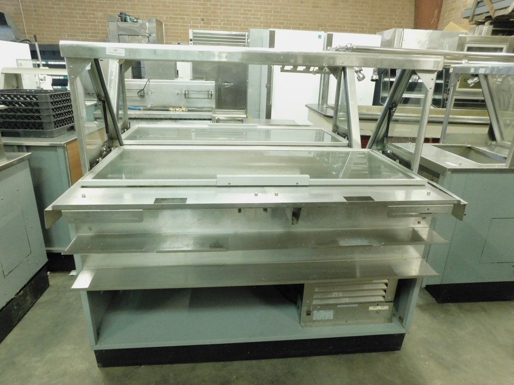 60 inch DUKE Sandwich Prep Cooler with Day Cover 