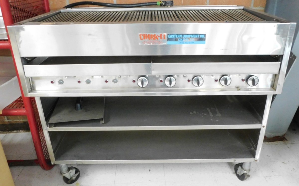 CHARK-EL 44inch Electric Grill on Rolling Stand 