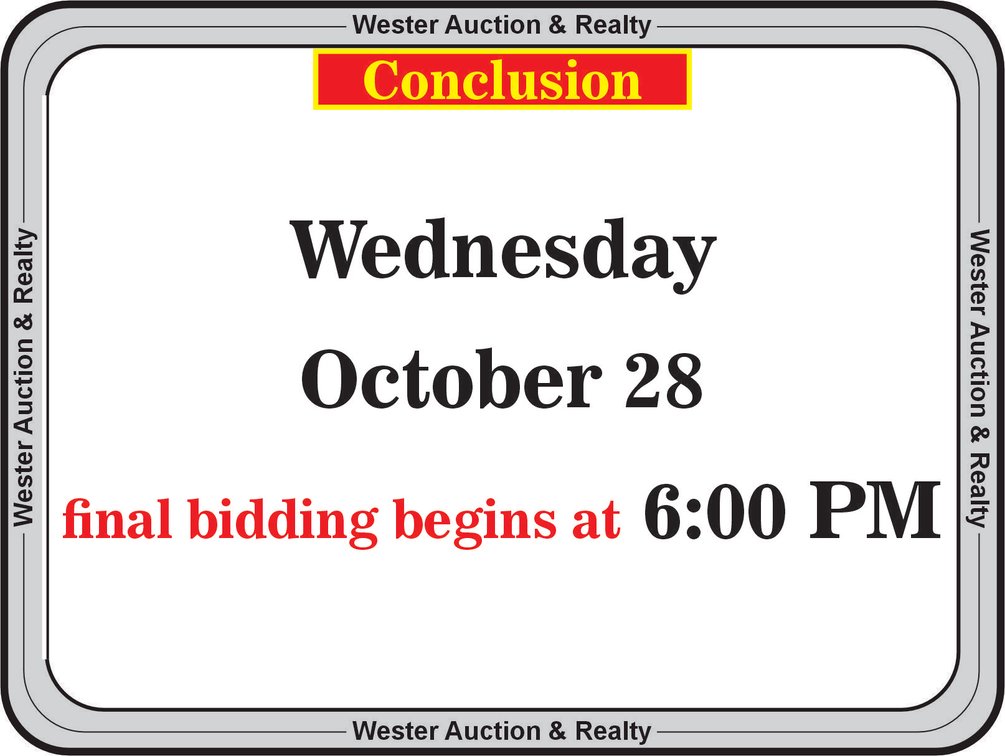 AUCTION CONCLUSION