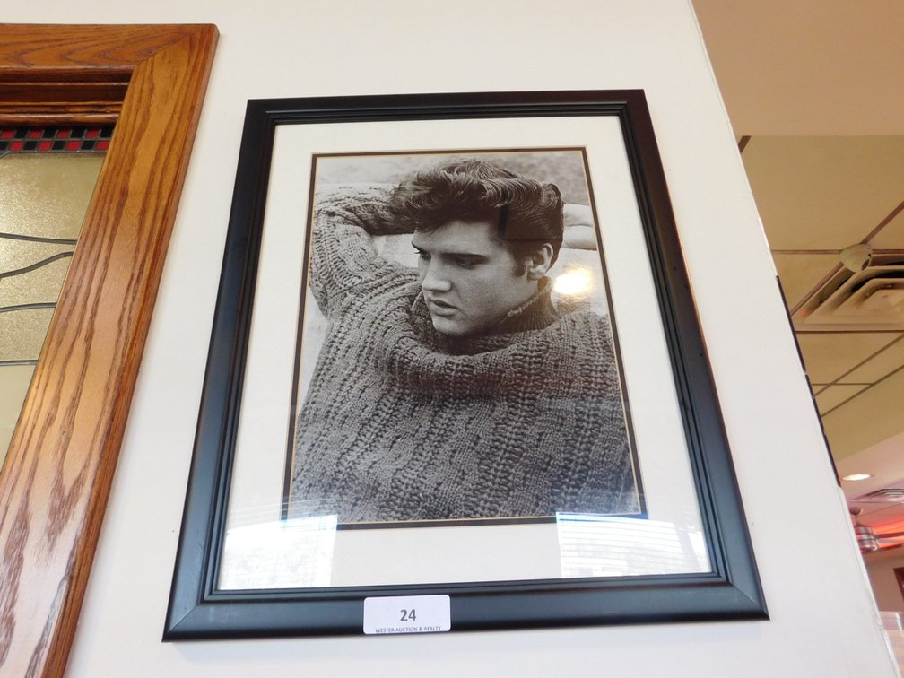 Framed Elvis Presley Picture