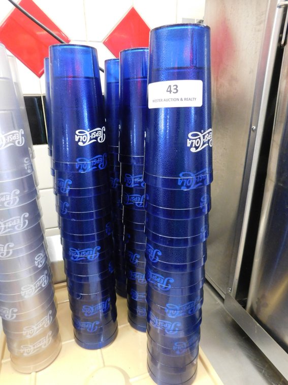 (50) Blue Pepsi Cola Tumblers