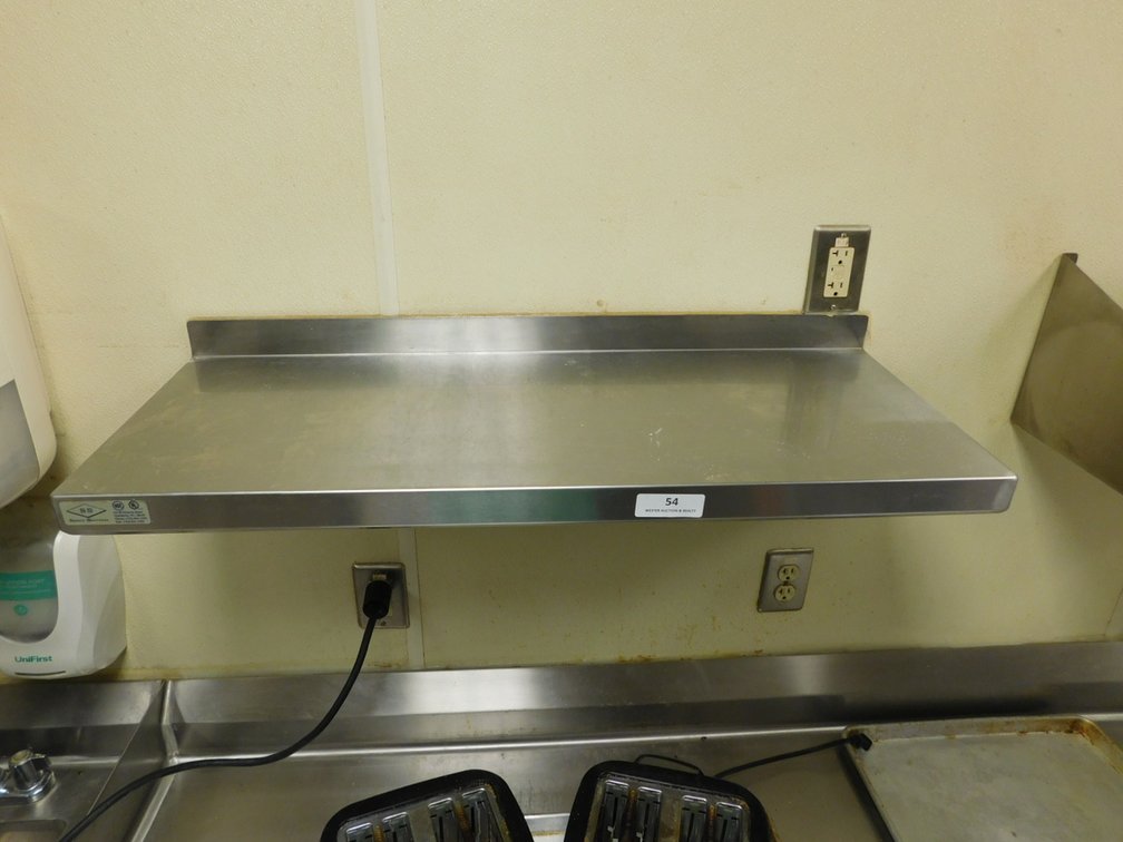 Stainless Steel Wall Shelf      14x36