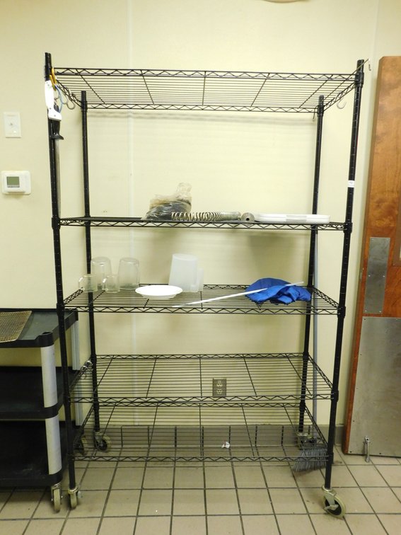 Black Wire Shelving Unit