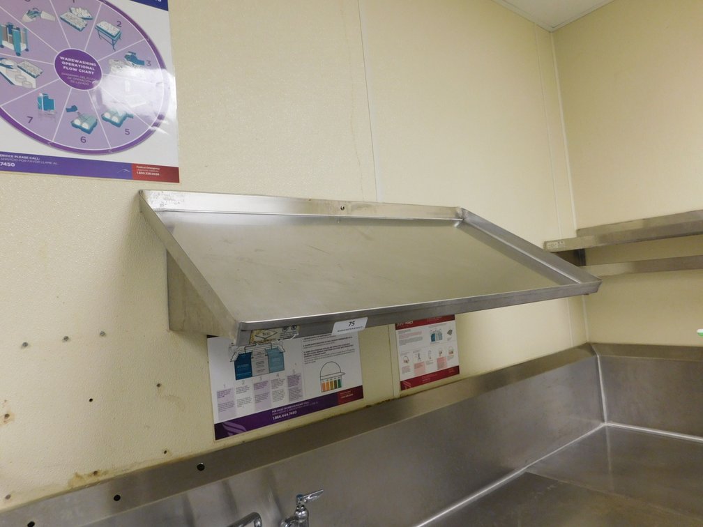 S/S Slanted Dish Rack Shelf
